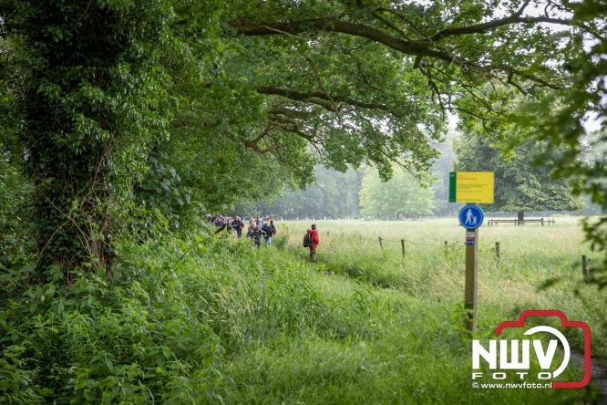 Regen houdt wandelaars niet tegen tijdens Avondvierdaagse ’t Harde - &copy; NWVFoto.nl