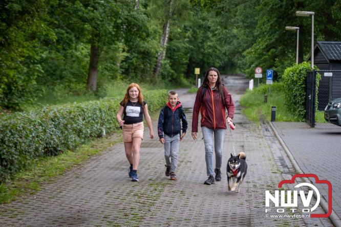 Regen houdt wandelaars niet tegen tijdens Avondvierdaagse ’t Harde - &copy; NWVFoto.nl