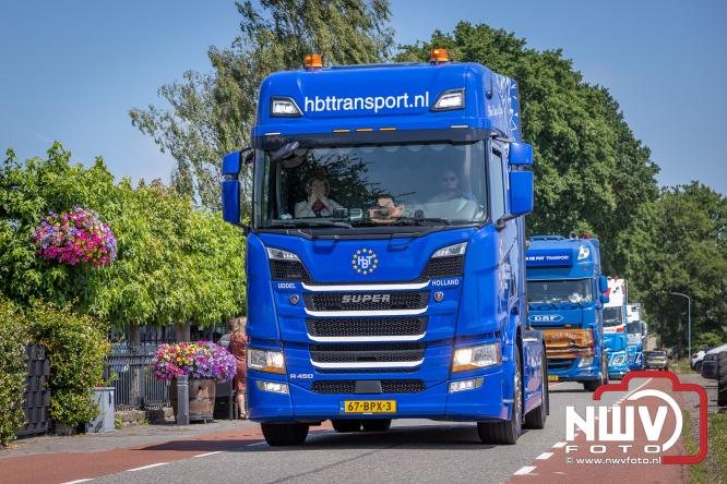 Geslaagde TruckRun Noordwest Veluwe met 111 vrachtwagens door Oldebroek en Elburg. - &copy; NWVFoto.nl