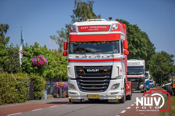 Geslaagde TruckRun Noordwest Veluwe met 111 vrachtwagens door Oldebroek en Elburg. - &copy; NWVFoto.nl