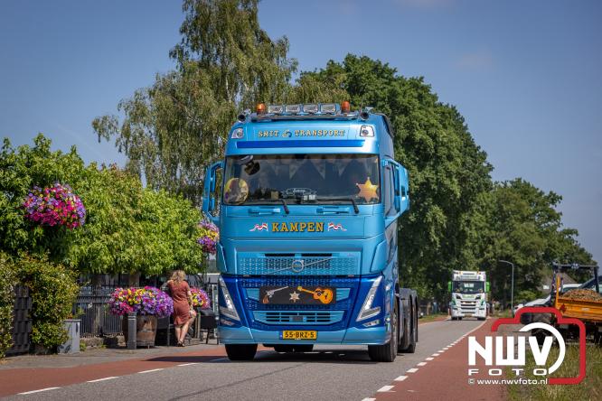 Geslaagde TruckRun Noordwest Veluwe met 111 vrachtwagens door Oldebroek en Elburg. - &copy; NWVFoto.nl