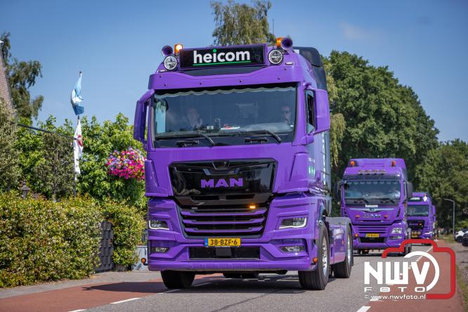 Geslaagde TruckRun Noordwest Veluwe met 111 vrachtwagens door Oldebroek en Elburg. - &copy; NWVFoto.nl