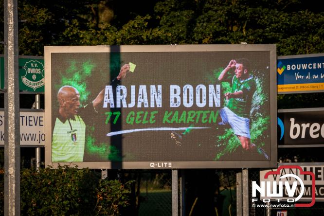 Afscheidswedstrijd Arjan Boon sluit indrukwekkende voetbalcarrière bij OWIOS af. - &copy; NWVFoto.nl