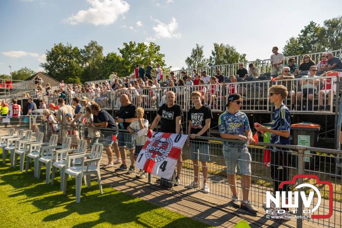 3500 toeschouwers genieten in Hulshorst van de wedstrijd AEK Lanarca tegen AFC Ajax. - &copy; NWVFoto.nl