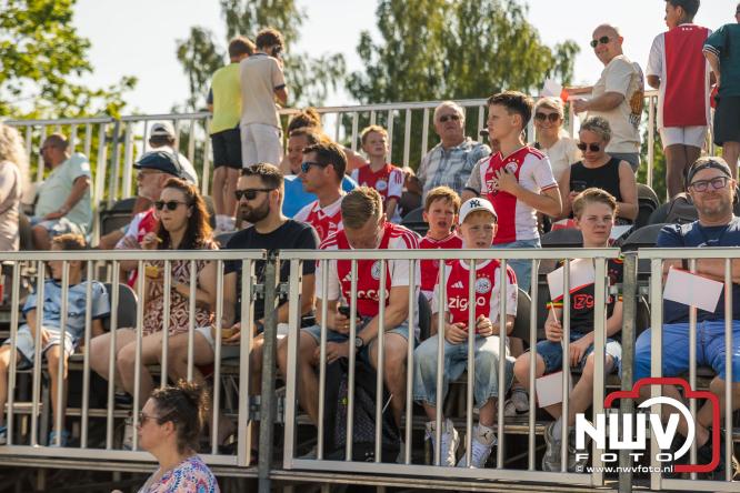 3500 toeschouwers genieten in Hulshorst van de wedstrijd AEK Lanarca tegen AFC Ajax. - &copy; NWVFoto.nl