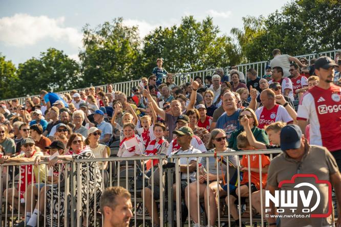 3500 toeschouwers genieten in Hulshorst van de wedstrijd AEK Lanarca tegen AFC Ajax. - &copy; NWVFoto.nl