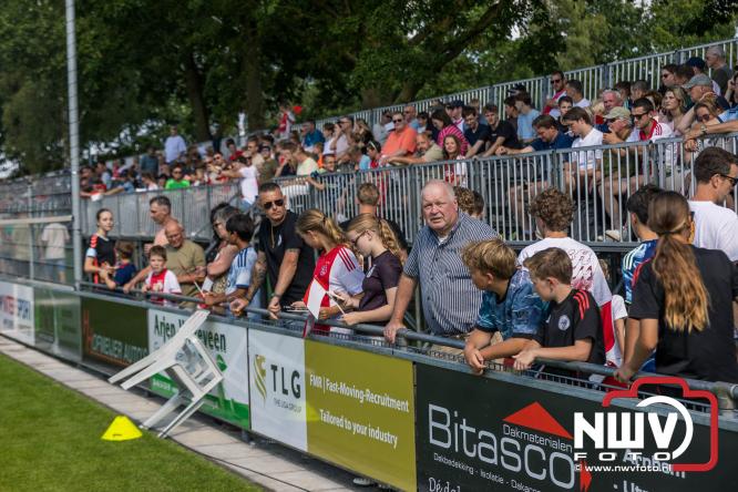 3500 toeschouwers genieten in Hulshorst van de wedstrijd AEK Lanarca tegen AFC Ajax. - &copy; NWVFoto.nl