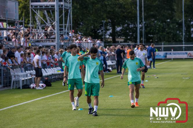 3500 toeschouwers genieten in Hulshorst van de wedstrijd AEK Lanarca tegen AFC Ajax. - &copy; NWVFoto.nl