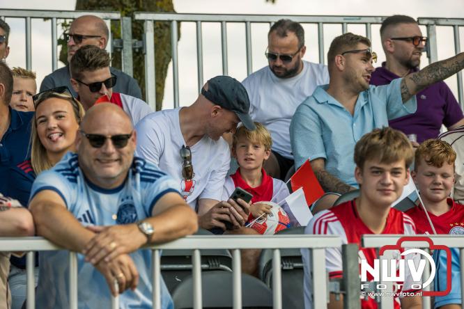 3500 toeschouwers genieten in Hulshorst van de wedstrijd AEK Lanarca tegen AFC Ajax. - &copy; NWVFoto.nl