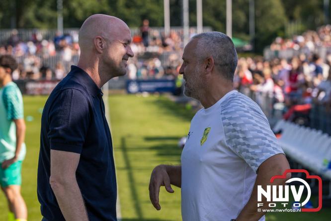 3500 toeschouwers genieten in Hulshorst van de wedstrijd AEK Lanarca tegen AFC Ajax. - &copy; NWVFoto.nl