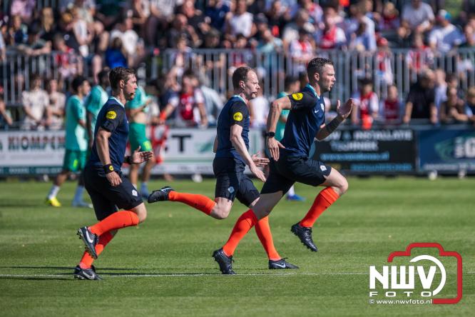 3500 toeschouwers genieten in Hulshorst van de wedstrijd AEK Lanarca tegen AFC Ajax. - &copy; NWVFoto.nl