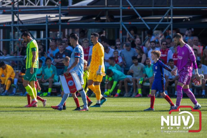 3500 toeschouwers genieten in Hulshorst van de wedstrijd AEK Lanarca tegen AFC Ajax. - &copy; NWVFoto.nl