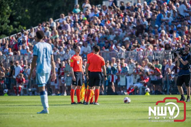 3500 toeschouwers genieten in Hulshorst van de wedstrijd AEK Lanarca tegen AFC Ajax. - &copy; NWVFoto.nl
