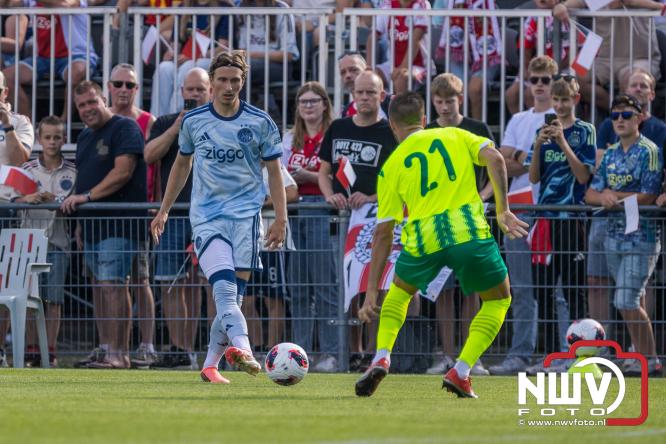 3500 toeschouwers genieten in Hulshorst van de wedstrijd AEK Lanarca tegen AFC Ajax. - &copy; NWVFoto.nl
