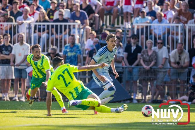 3500 toeschouwers genieten in Hulshorst van de wedstrijd AEK Lanarca tegen AFC Ajax. - &copy; NWVFoto.nl