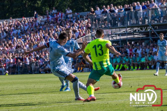 3500 toeschouwers genieten in Hulshorst van de wedstrijd AEK Lanarca tegen AFC Ajax. - &copy; NWVFoto.nl