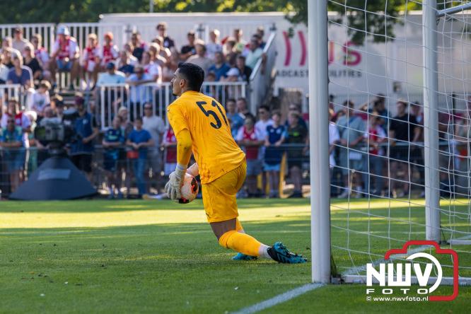 3500 toeschouwers genieten in Hulshorst van de wedstrijd AEK Lanarca tegen AFC Ajax. - &copy; NWVFoto.nl