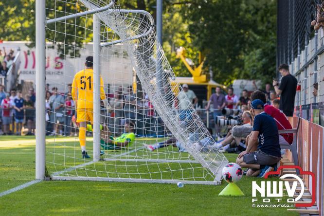 3500 toeschouwers genieten in Hulshorst van de wedstrijd AEK Lanarca tegen AFC Ajax. - &copy; NWVFoto.nl