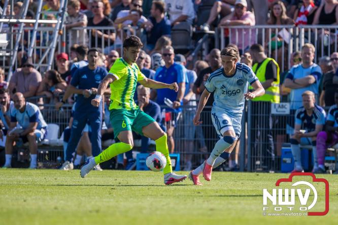 3500 toeschouwers genieten in Hulshorst van de wedstrijd AEK Lanarca tegen AFC Ajax. - &copy; NWVFoto.nl