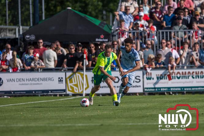 3500 toeschouwers genieten in Hulshorst van de wedstrijd AEK Lanarca tegen AFC Ajax. - &copy; NWVFoto.nl