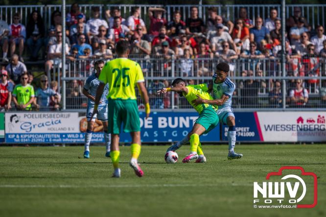 3500 toeschouwers genieten in Hulshorst van de wedstrijd AEK Lanarca tegen AFC Ajax. - &copy; NWVFoto.nl