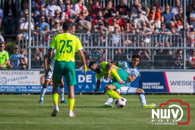3500 toeschouwers genieten in Hulshorst van de wedstrijd AEK Lanarca tegen AFC Ajax. - &copy; NWVFoto.nl