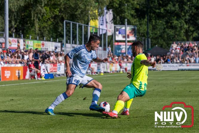 3500 toeschouwers genieten in Hulshorst van de wedstrijd AEK Lanarca tegen AFC Ajax. - &copy; NWVFoto.nl