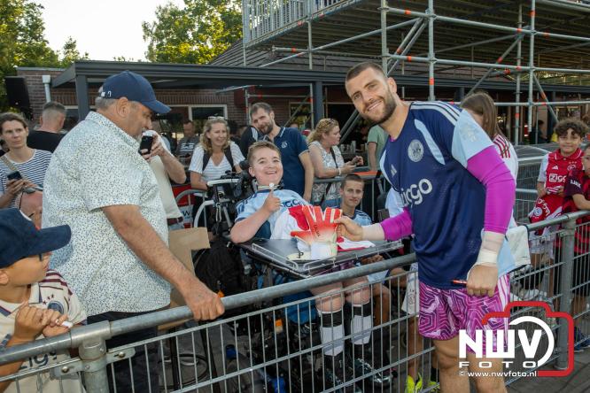 3500 toeschouwers genieten in Hulshorst van de wedstrijd AEK Lanarca tegen AFC Ajax. - &copy; NWVFoto.nl
