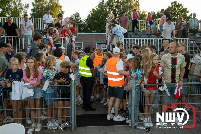 3500 toeschouwers genieten in Hulshorst van de wedstrijd AEK Lanarca tegen AFC Ajax. - &copy; NWVFoto.nl