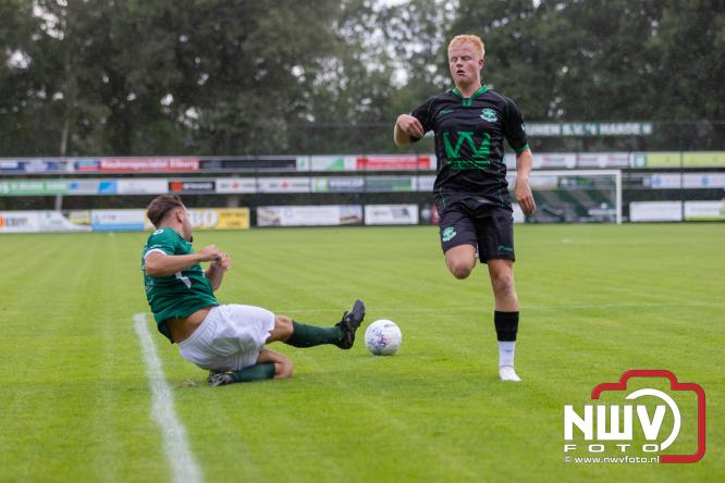 In de strijd om de Veluwe Cup moest OWIOS dinsdagavond zijn meerdere erkennen in SV ’t Harde. De wedstrijd eindigde in een nipte 0-1 nederlaag voor OWIOS. - &copy; NWVFoto.nl