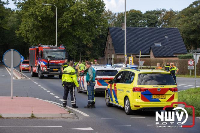 Bromfietser zwaargewond bij ongeval oversteekplaats Oost Ravenweg, Tongerenseweg N309, Koekenbergweg Epe. - &copy; NWVFoto.nl