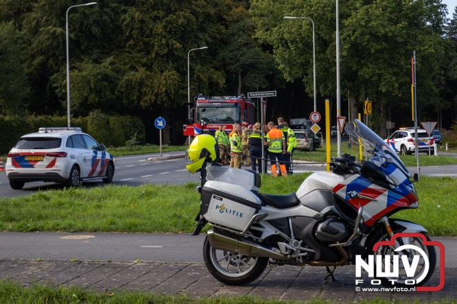 Bromfietser zwaargewond bij ongeval oversteekplaats Oost Ravenweg, Tongerenseweg N309, Koekenbergweg Epe. - &copy; NWVFoto.nl