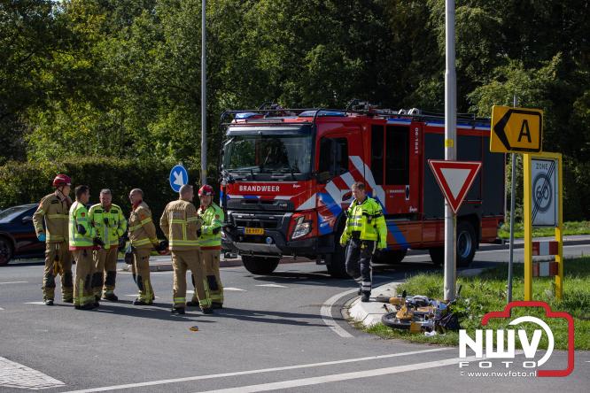 Bromfietser zwaargewond bij ongeval oversteekplaats Oost Ravenweg, Tongerenseweg N309, Koekenbergweg Epe. - &copy; NWVFoto.nl