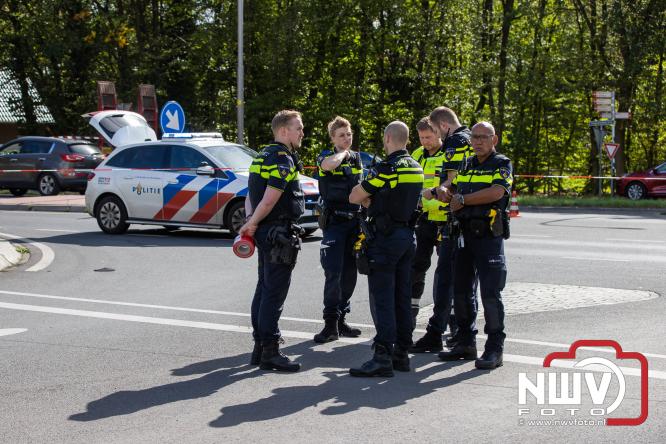 Bromfietser zwaargewond bij ongeval oversteekplaats Oost Ravenweg, Tongerenseweg N309, Koekenbergweg Epe. - &copy; NWVFoto.nl