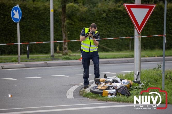Bromfietser zwaargewond bij ongeval oversteekplaats Oost Ravenweg, Tongerenseweg N309, Koekenbergweg Epe. - &copy; NWVFoto.nl