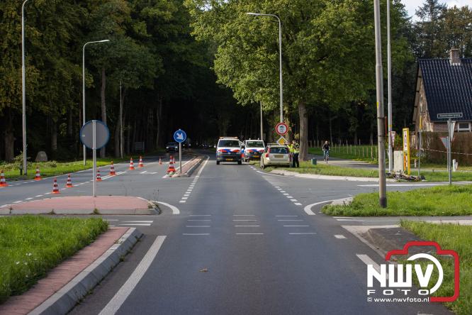 Bromfietser zwaargewond bij ongeval oversteekplaats Oost Ravenweg, Tongerenseweg N309, Koekenbergweg Epe. - &copy; NWVFoto.nl