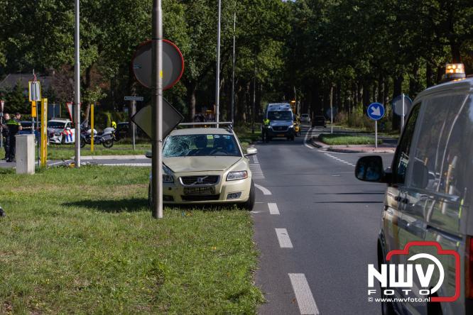 Bromfietser zwaargewond bij ongeval oversteekplaats Oost Ravenweg, Tongerenseweg N309, Koekenbergweg Epe. - &copy; NWVFoto.nl