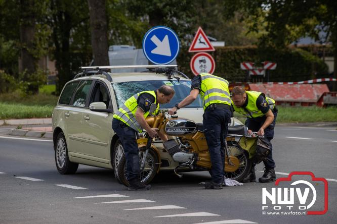 Bromfietser zwaargewond bij ongeval oversteekplaats Oost Ravenweg, Tongerenseweg N309, Koekenbergweg Epe. - &copy; NWVFoto.nl