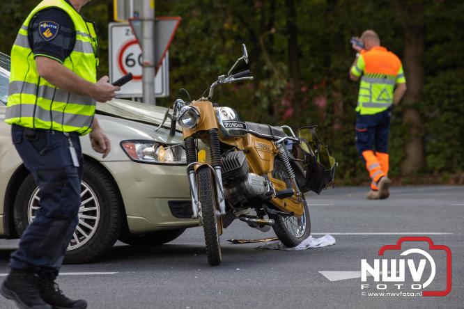 Bromfietser zwaargewond bij ongeval oversteekplaats Oost Ravenweg, Tongerenseweg N309, Koekenbergweg Epe. - &copy; NWVFoto.nl