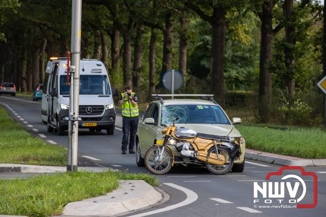 Bromfietser zwaargewond bij ongeval oversteekplaats Oost Ravenweg, Tongerenseweg N309, Koekenbergweg Epe. - &copy; NWVFoto.nl