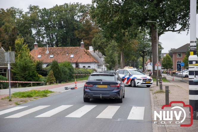 VOA onderzoek ongeval persoon op zebrapad Zuiderzeestraatweg Doornspijk. - &copy; NWVFoto.nl