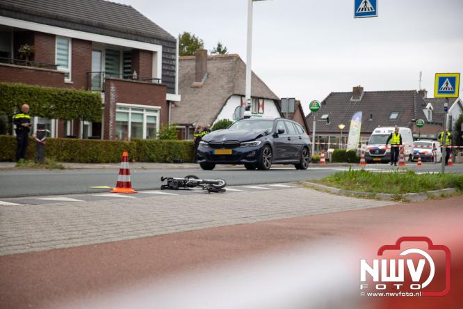 VOA onderzoek ongeval persoon op zebrapad Zuiderzeestraatweg Doornspijk. - &copy; NWVFoto.nl