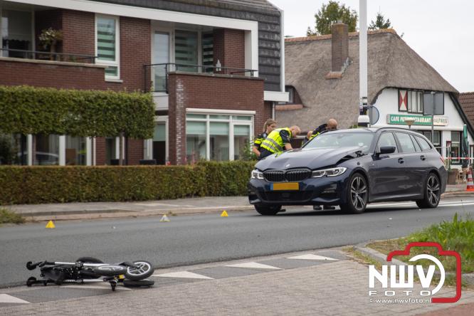 VOA onderzoek ongeval persoon op zebrapad Zuiderzeestraatweg Doornspijk. - &copy; NWVFoto.nl