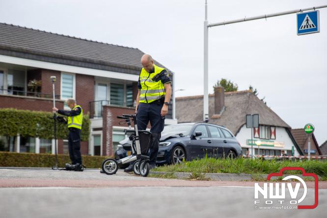 VOA onderzoek ongeval persoon op zebrapad Zuiderzeestraatweg Doornspijk. - &copy; NWVFoto.nl