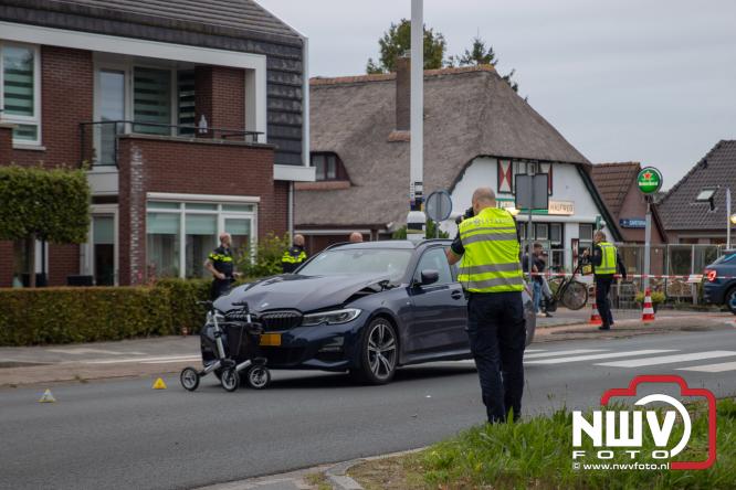 VOA onderzoek ongeval persoon op zebrapad Zuiderzeestraatweg Doornspijk. - &copy; NWVFoto.nl