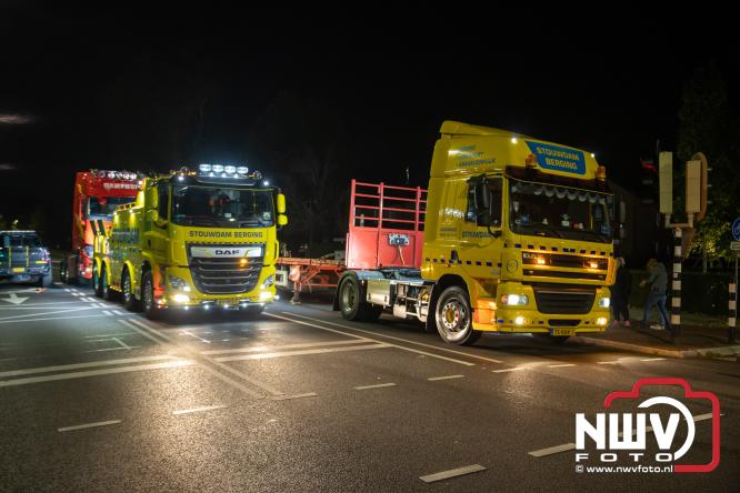 Eenzijdig ongeval met vrachtwagen door onwel wording bestuurder, N309 Zuiderzeestraatweg Oostendorp. - &copy; NWVFoto.nl