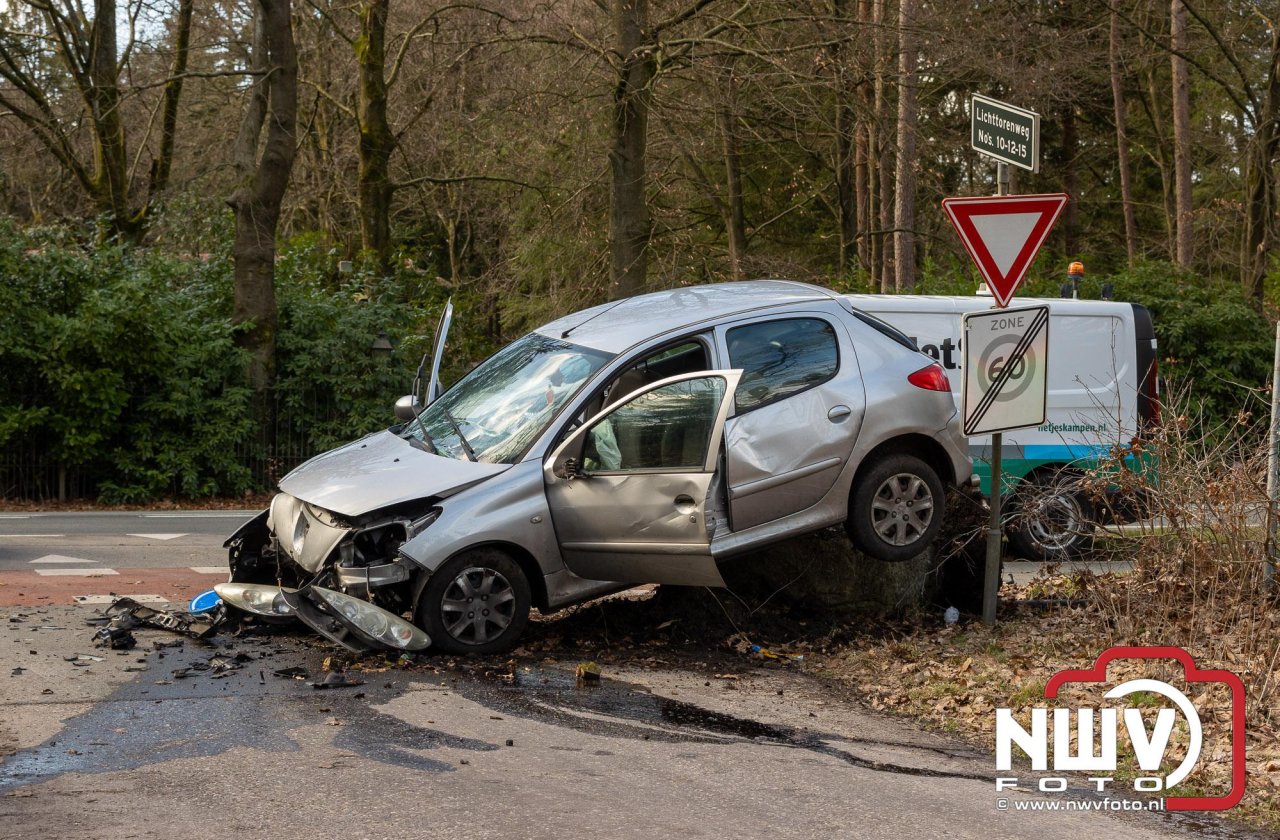 Bestuurder aangehouden na eenzijdig ongeval op Elburgerweg N309 hmp 44.6 Epe.
