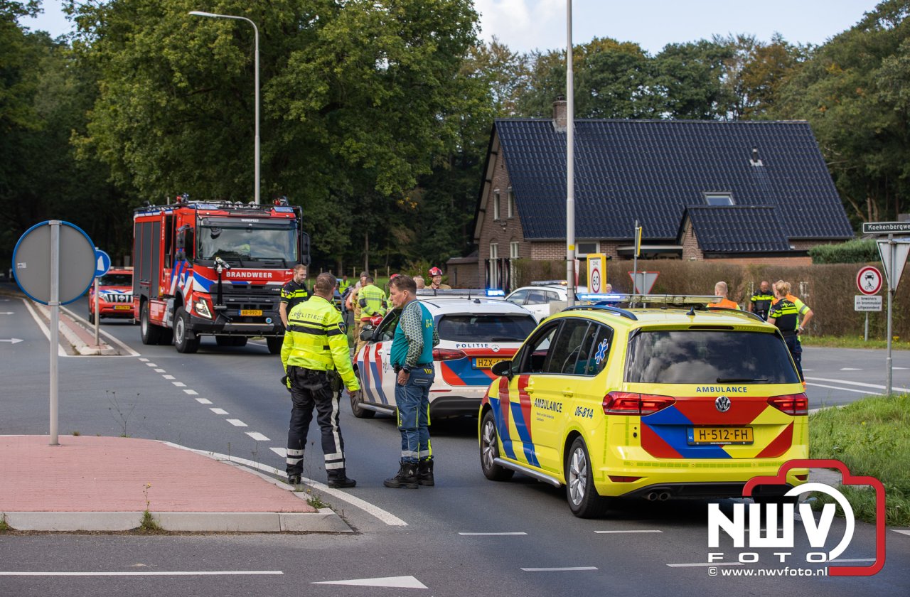 Bromfietser zwaargewond bij ongeval oversteekplaats Oost Ravenweg, Tongerenseweg N309, Koekenbergweg Epe.