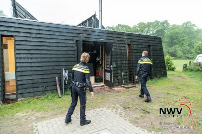 Inzet brandweer i.v.m. mogelijk brand op natuurcamping Pas-Opweg Nunspeet. - © NWVFoto.nl
