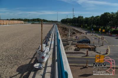 Nieuwe viaduct A28 over de N309 't Harde gereed voor het asfalt. - © NWVFoto.nl